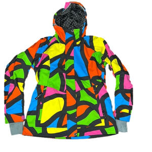 BLMG Blue Magic Multi Colour Vented Winter Snowboard Jacket